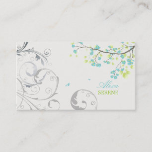 PixDezines blossoms+swirls/diy colors Business Card