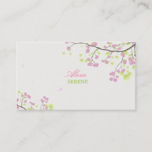 PixDezines blossoms+swirls/diy colors Business Card
