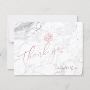 PixDezines Blush Honeycomb Mitzvah Thank You Card✡ RSVP Card