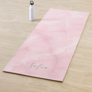 PixDezines Blush Pink Rose Quartz Yoga Mat