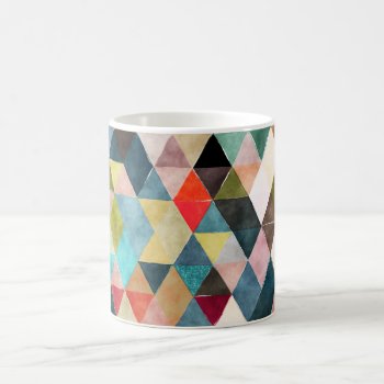 Pixdezines Boho Geometric/adjustable Triangles Coffee Mug by PixDezines at Zazzle