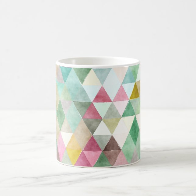 PixDezines Boho Geometric/adjustable triangles Coffee Mug (Center)
