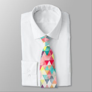 PixDezines Boho Geometric/adjustable triangles Neck Tie