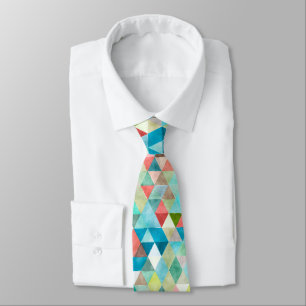 PixDezines Boho Geometric/adjustable triangles Neck Tie