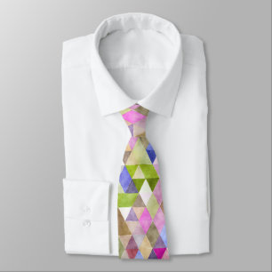 PixDezines Boho Geometric/adjustable triangles Neck Tie