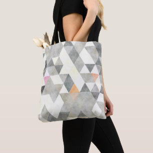 PixDezines Boho Geometric / Triangles Pattern Tote Bag