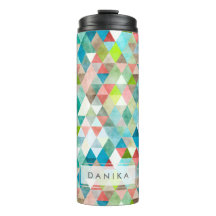 PixDezines Boho Watercolor Geometric/Triangles