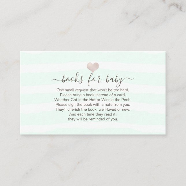 PixDezines Book Request, Blush Heart+DIY Color Enclosure Card (Front)