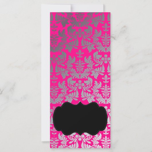 PixDezines Boroque Damask/Silver DIY Hot Pink (Back)