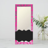 PixDezines Boroque Damask/Silver DIY Hot Pink (Standing Front)