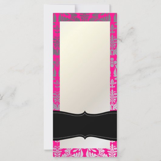 PixDezines Boroque Damask/Silver/DIY hot pink (Front)