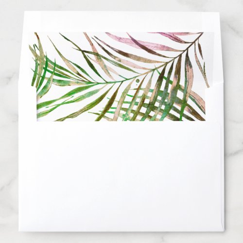 PixDezines Botanical Palm Fronds Fall Color Envelope Liner