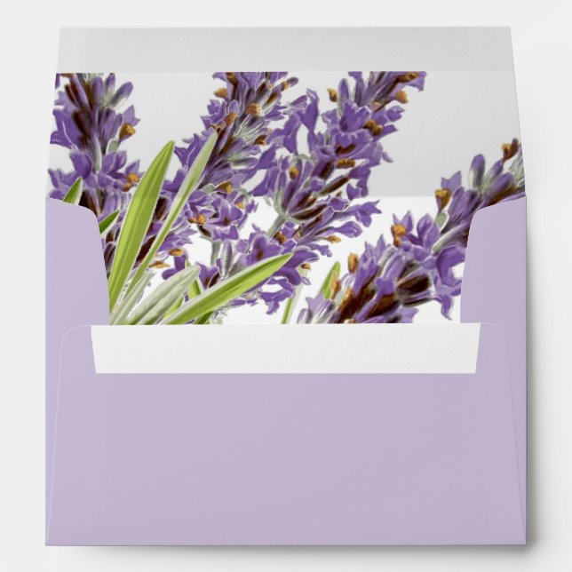 PixDezines Botanical/Provence Lavender/DIY color Envelope (Back (Bottom))