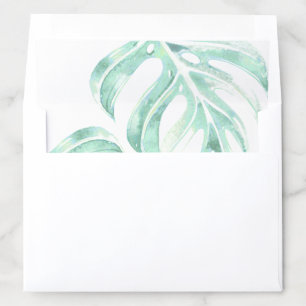 PixDezines Botanical Seafoam Green Monstera Envelope Liner