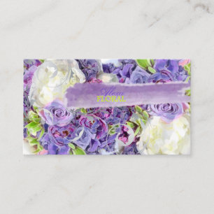 PixDezines bridal bouquet, florists/diy colors Business Card