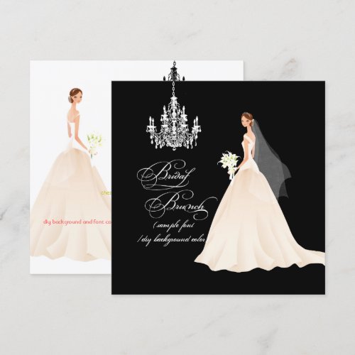 PixDezines bridal brunch/DIY occasion+color Custom Announcement