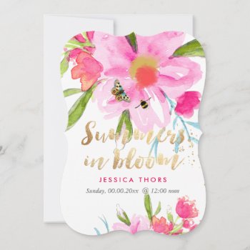 Pixdezines Bridal Brunch/may Flower/diy Bckgrnd Invitation by custom_stationery at Zazzle