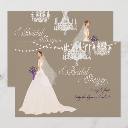 PixDezines bridal shower/DIY occasion+color Custom Invite