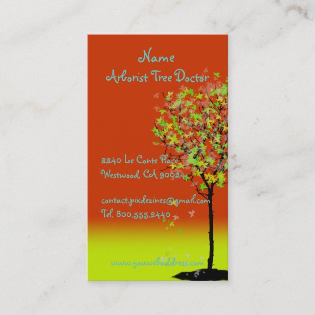 PixDezines Business cards/landscaper tree trimmers Card (Front)