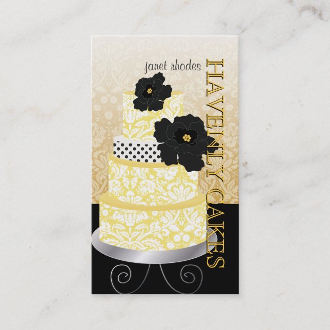 PixDezines Cake/Bakery/pâtisserie Business Card (Front)