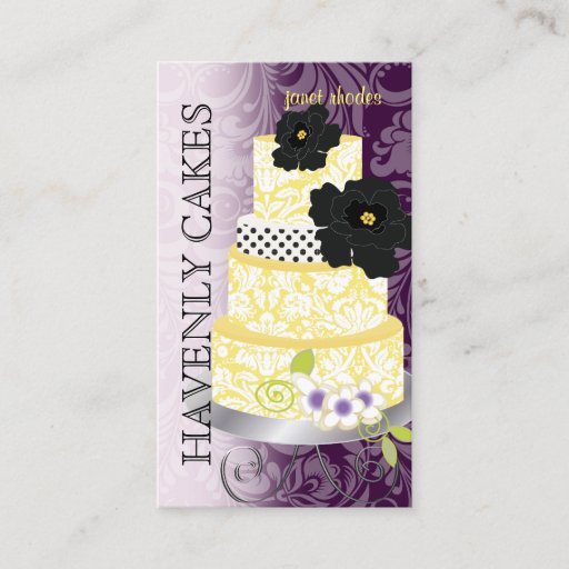 Customizable PixDezines Cake/Bakery/pâtisserie Business Card Templates