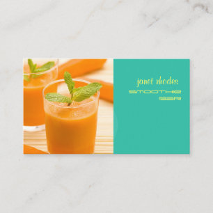 PIXDEZINES CARROT JUICE/JUICE BAR BUSINESS CARD