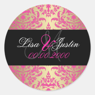 PixDezines Céline Damask monogram stickers