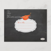 PixDezines chalkboard graduation Invitation Postcard (Back)