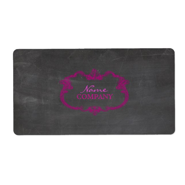 PixDezines Chalkboard+Magenta Whimsy Frame Label (Front)