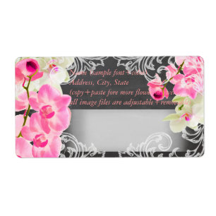 PixDezines chalkboard+pink kona orchid Label