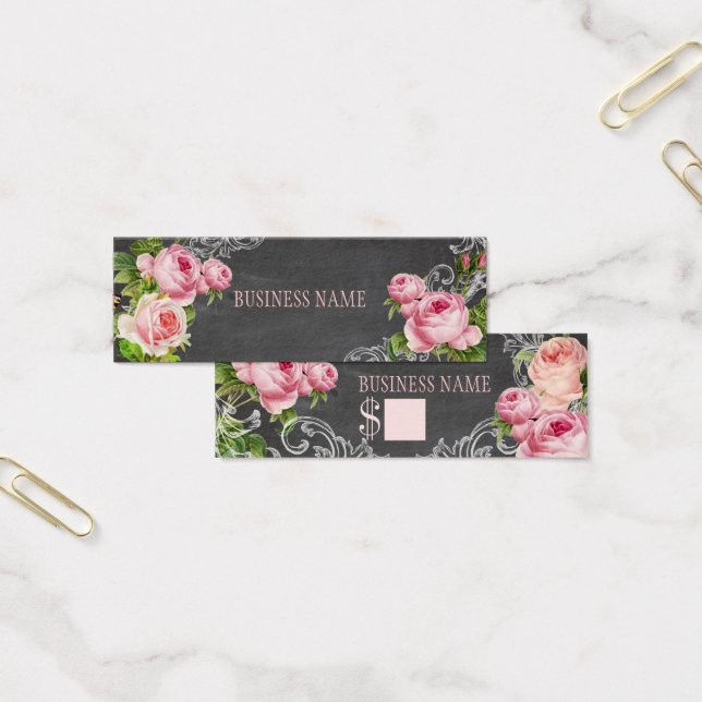 PixDezines chalkboard+vintage roses/price tags (Office)