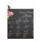 PixDezines chalkboard+vintage roses/seating chart