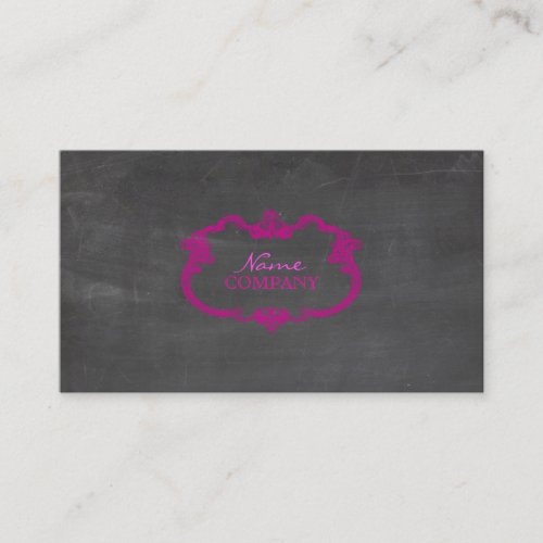 PixDezines chalkboard+whimsy frame Business Card Templates