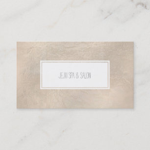 PixDezines champagne plaid/faux silver Business Card