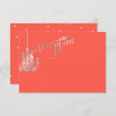 PixDezines Chandelier/Bat Mitzvah Reception/Coral (Front/Back)