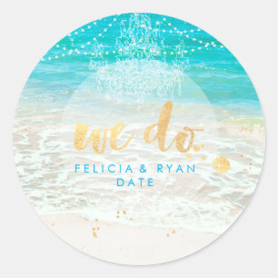 PixDezines chandelier/beach/lightstrings Classic Round Sticker