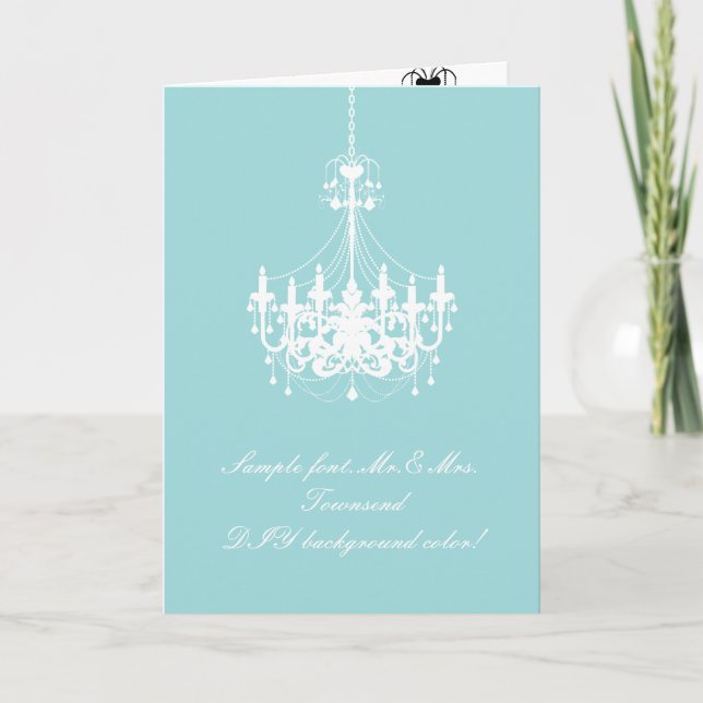 PixDezines Chandelier/DIY background color Note Card (Front)