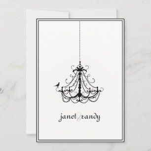 PixDezines chandelier/DIY event+background color! Invitation