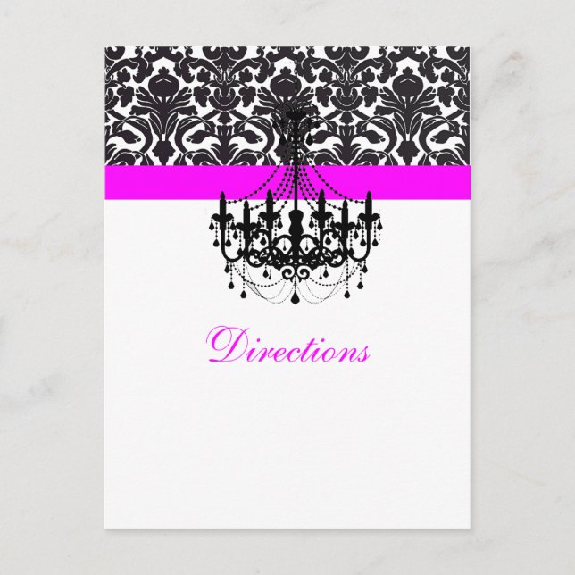 PixDezines chandelier+flora+damask directions card (Front)