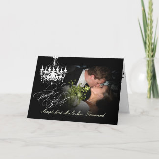 PixDezines Chandelier/Thank You/DIY text Thank You Card