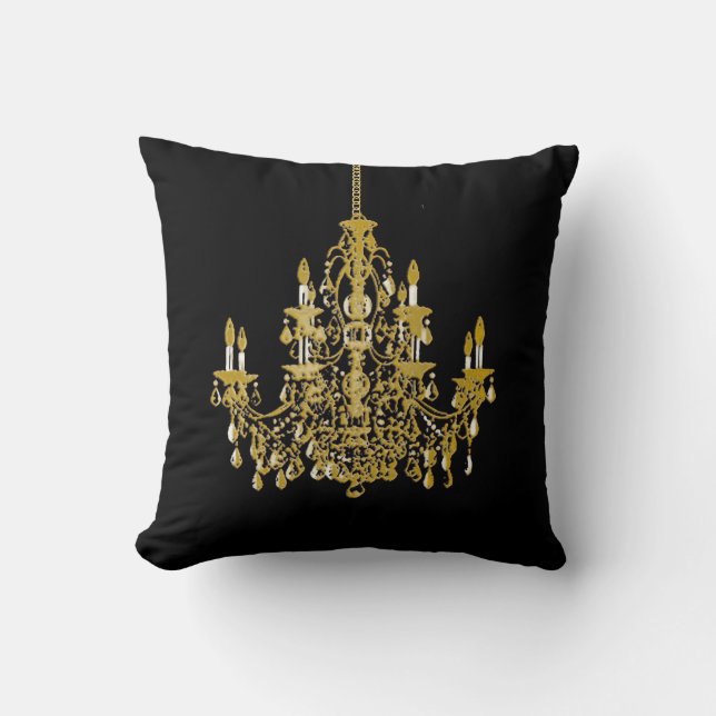 PixDezines chandeliers/DIY color Throw Pillow (Front)