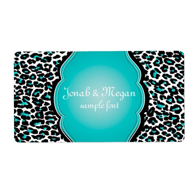 PixDezines cheetah /DIY background color! Label (Front)