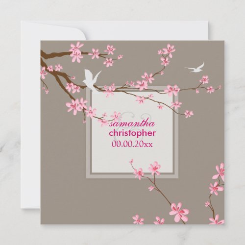 PixDezines Cherry blossomdiy background Invitation