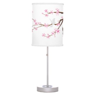 PixDezines cherry blossoms/sakura Table Lamp