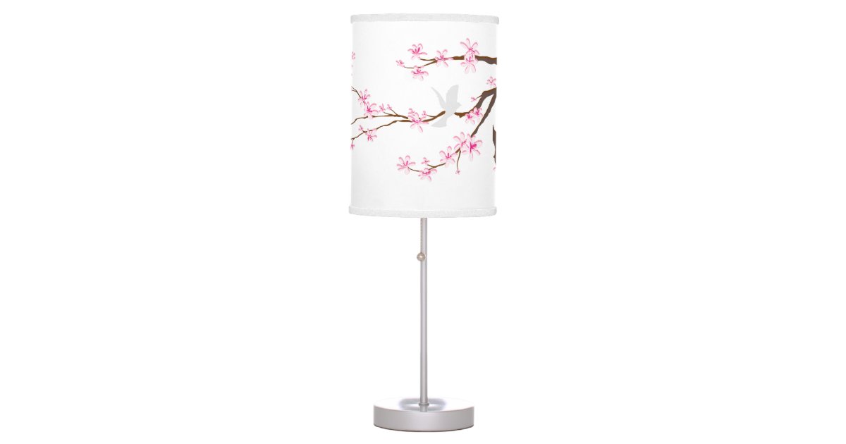 PixDezines cherry blossoms/sakura Table Lamp | Zazzle