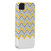 PixDezines Chevron Blue+Yellow Case-Mate iPhone Case (Back/Right)