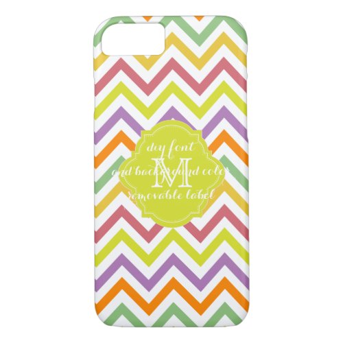 PixDezines chevrondiy label color iPhone 87 Case