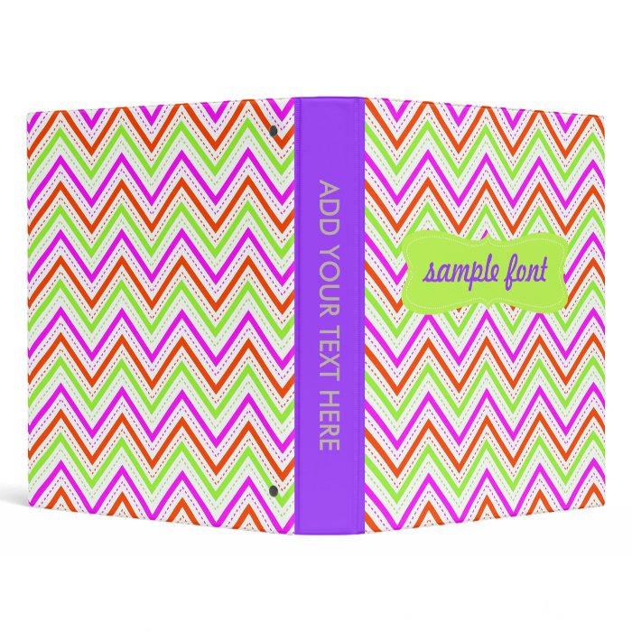 PixDezines Chevron, fluorescent/DIY background Binder