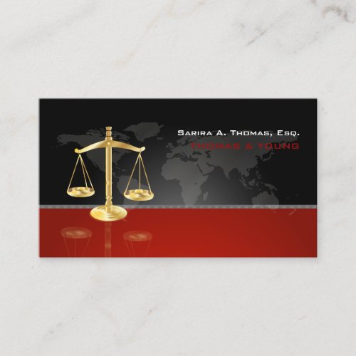 PixDezines CHIC ATTORNEYSGRAPHITERED Business Card