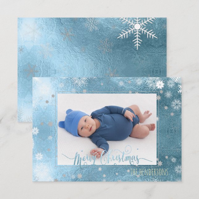 PixDezines Christmas Holiday Photo/Calligraphy Invitation (Front/Back)